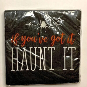 Halloween Napkins HAUNT IT 2-Ply Paper 16 Count New